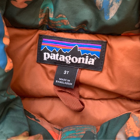 Patagonia Baby Down Sweater in Glasspine Texture / Northern Green - Picture 4 of 5